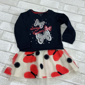 Healthtex Navy and Red Butterfly Dress